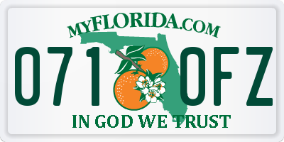FL license plate 0710FZ