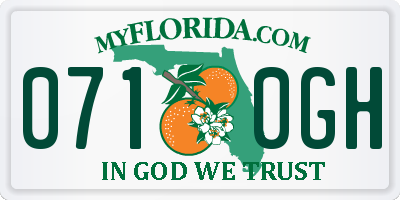 FL license plate 0710GH