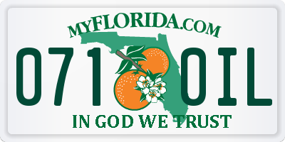 FL license plate 0710IL