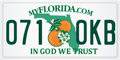 FL license plate 0710KB