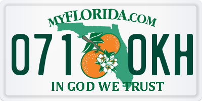 FL license plate 0710KH