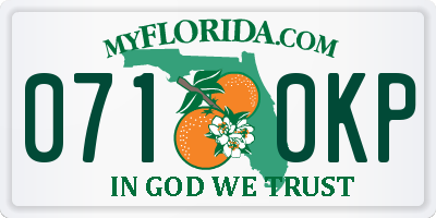 FL license plate 0710KP