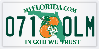 FL license plate 0710LM
