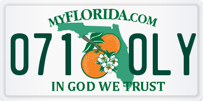 FL license plate 0710LY