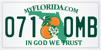 FL license plate 0710MB