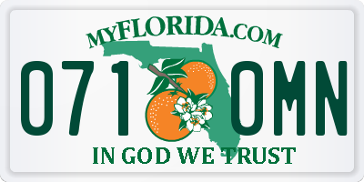 FL license plate 0710MN