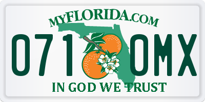 FL license plate 0710MX