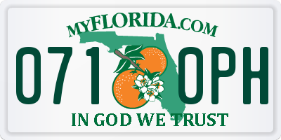 FL license plate 0710PH