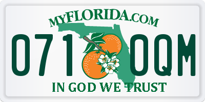 FL license plate 0710QM