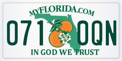 FL license plate 0710QN