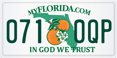 FL license plate 0710QP
