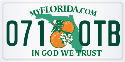 FL license plate 0710TB