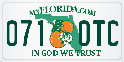 FL license plate 0710TC