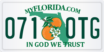FL license plate 0710TG