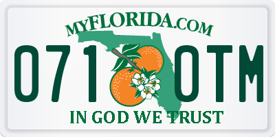 FL license plate 0710TM