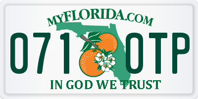 FL license plate 0710TP