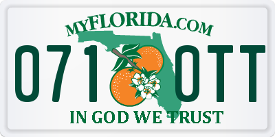 FL license plate 0710TT