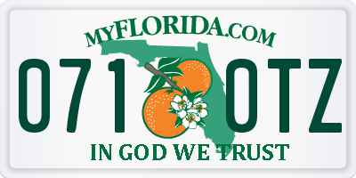FL license plate 0710TZ