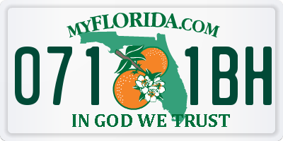 FL license plate 0711BH