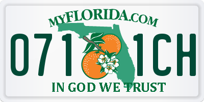 FL license plate 0711CH