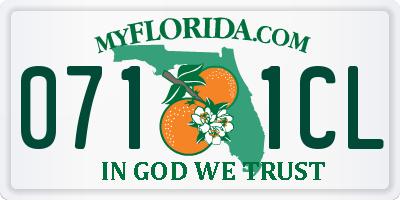 FL license plate 0711CL