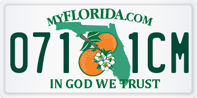 FL license plate 0711CM