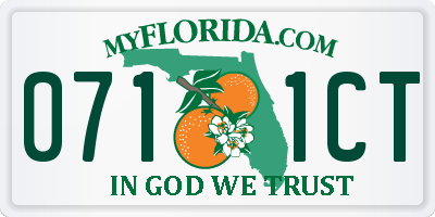 FL license plate 0711CT