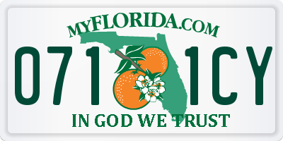FL license plate 0711CY