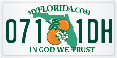 FL license plate 0711DH