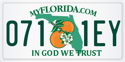 FL license plate 0711EY