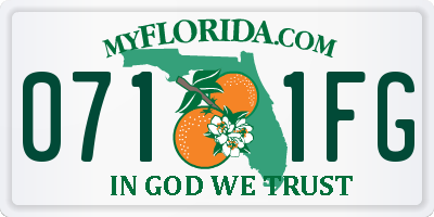 FL license plate 0711FG