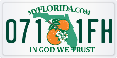 FL license plate 0711FH