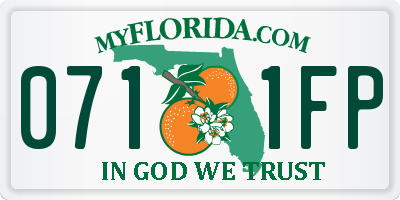 FL license plate 0711FP