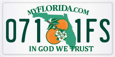 FL license plate 0711FS