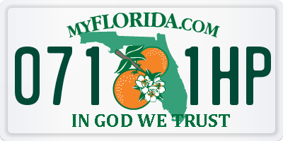 FL license plate 0711HP