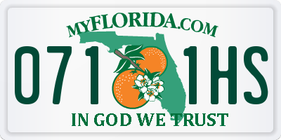 FL license plate 0711HS