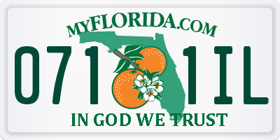 FL license plate 0711IL
