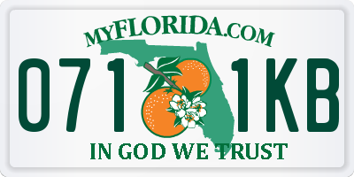 FL license plate 0711KB
