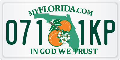 FL license plate 0711KP
