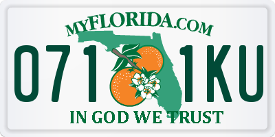 FL license plate 0711KU