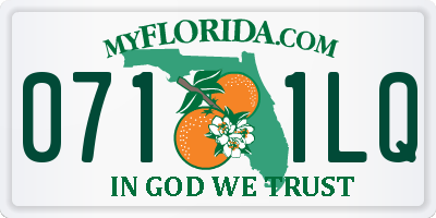 FL license plate 0711LQ