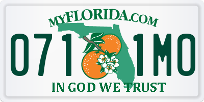 FL license plate 0711MO