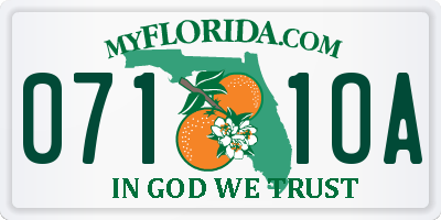 FL license plate 0711OA
