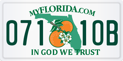 FL license plate 0711OB