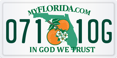 FL license plate 0711OG