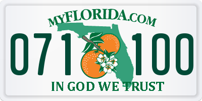 FL license plate 0711OO