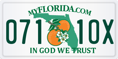 FL license plate 0711OX
