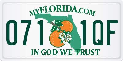FL license plate 0711QF
