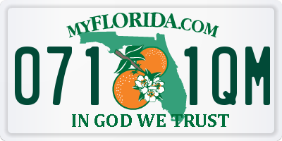 FL license plate 0711QM