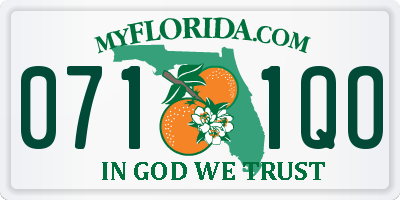 FL license plate 0711QO